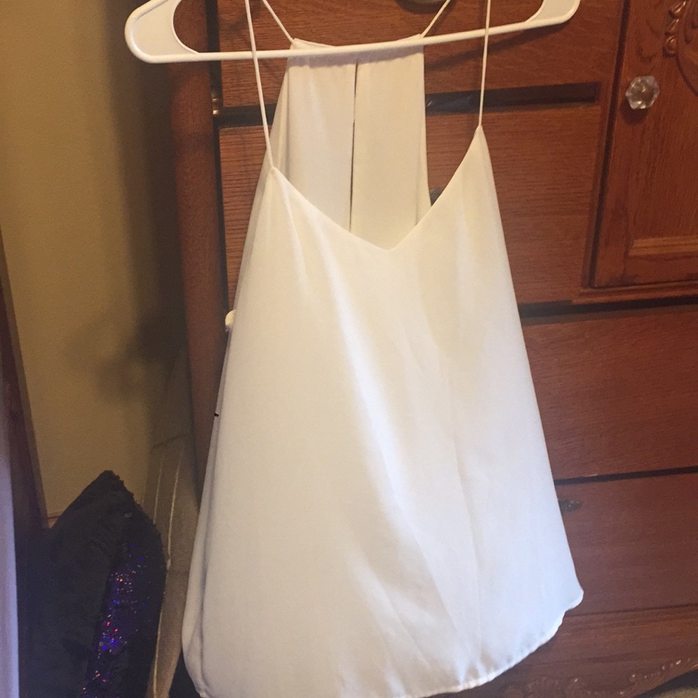 Flowy White Tank